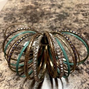 bebe set of sixteen bangles